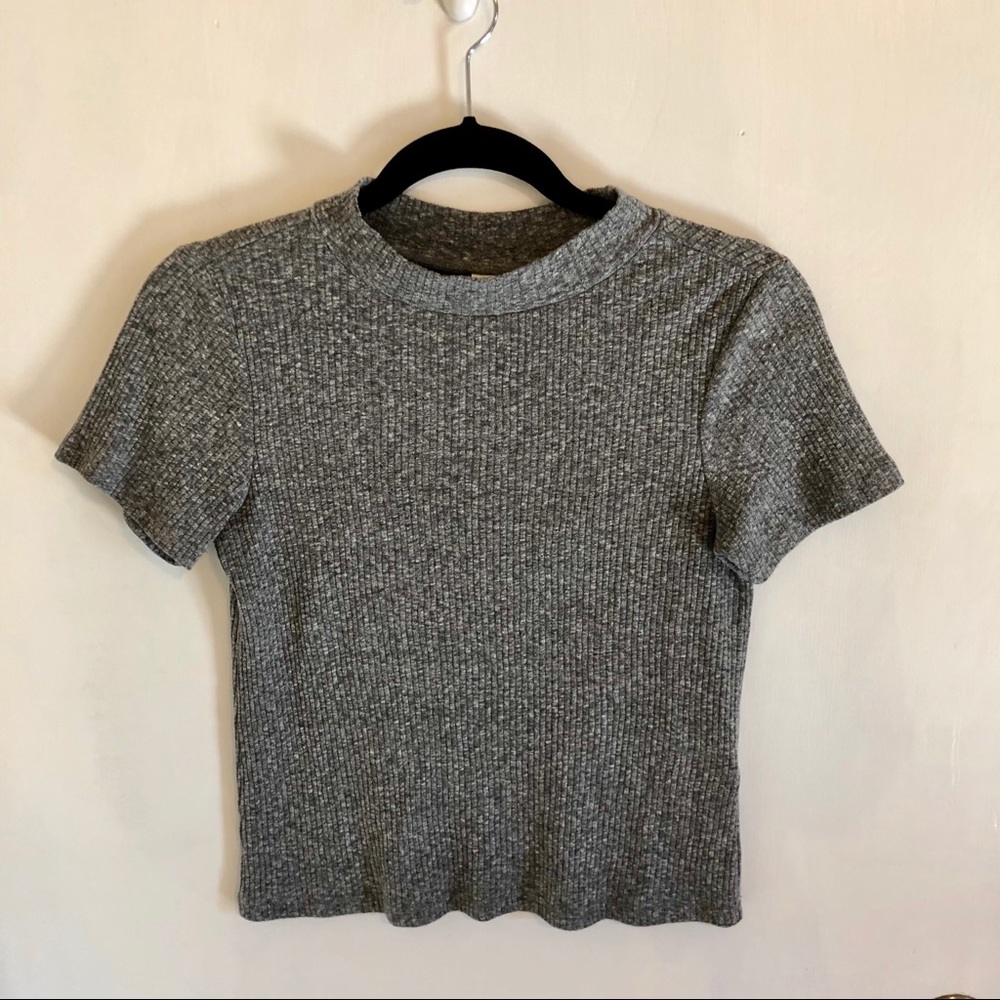 BP (Nordstrom) grey mock neck T-shirt